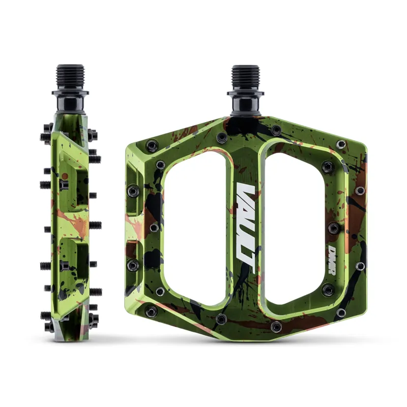 DMR Vault SE Pedals in Liquid Camo Green